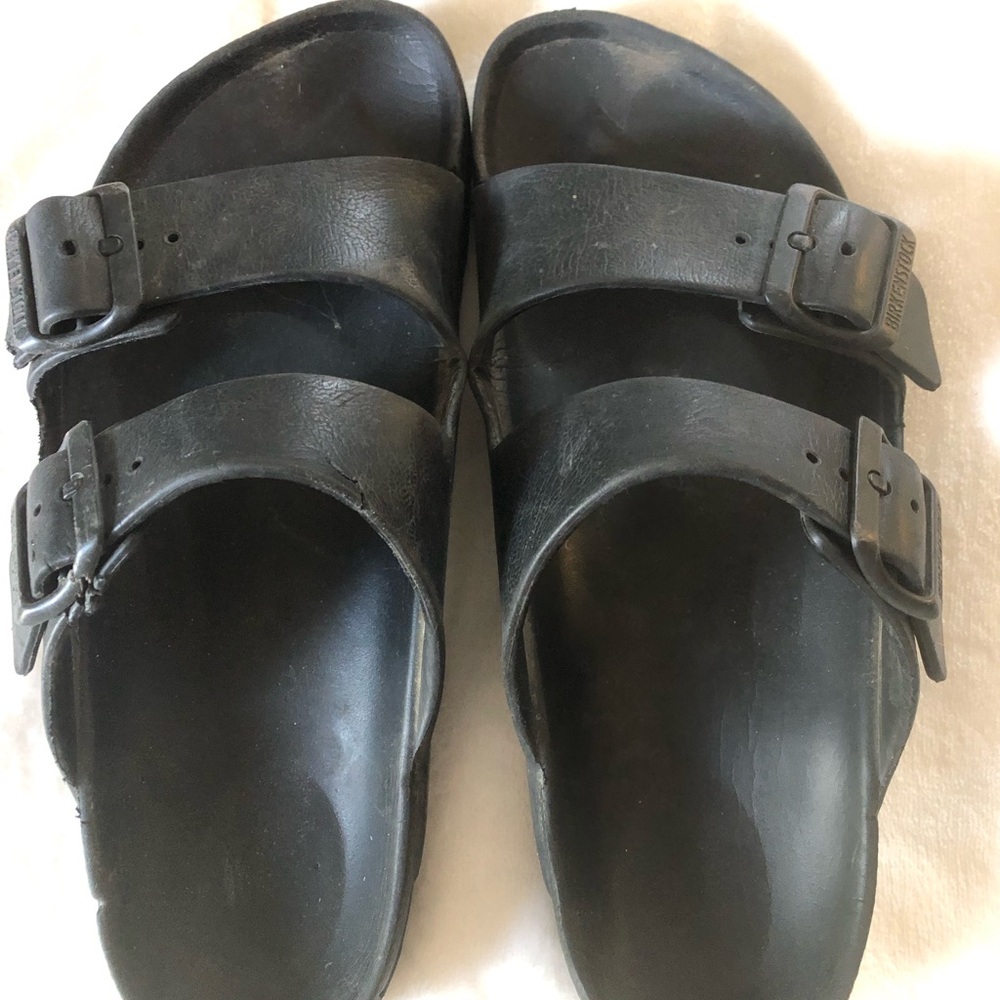Birkenstock Black Men's Double-Strap Slide Sandals